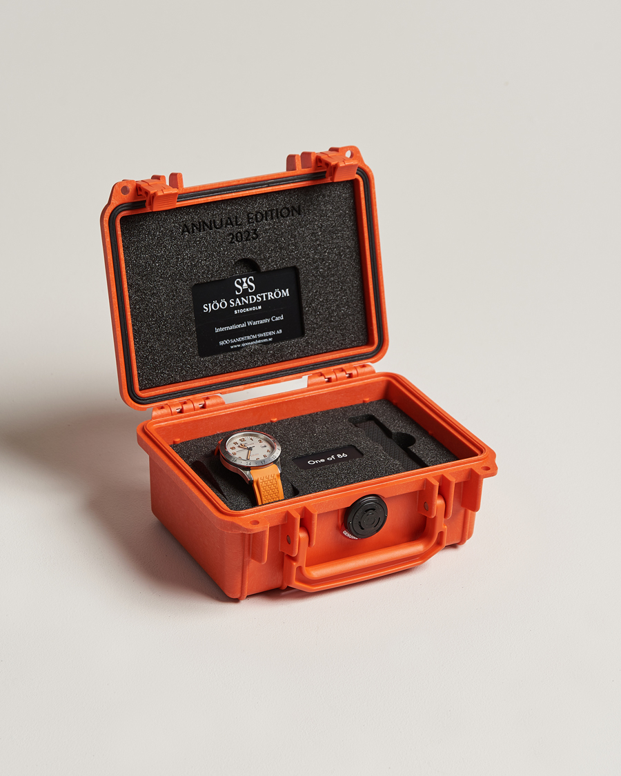 Uomini | Sjöö Sandström Royal Steel Worldtimer 41mm Annual Edition Orange | Sjöö Sandström | Royal Steel Worldtimer 41mm Annual Edition Orange