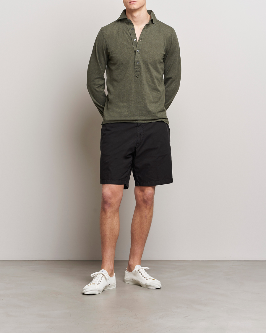 Uomini | Pantaloncini | Briglia 1949 | Easy Fit Cotton Shorts Black
