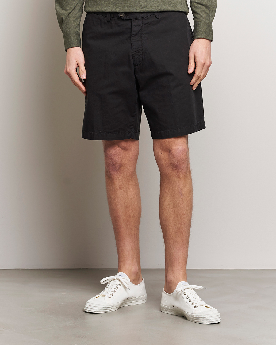 Uomini | Pantaloncini | Briglia 1949 | Easy Fit Cotton Shorts Black