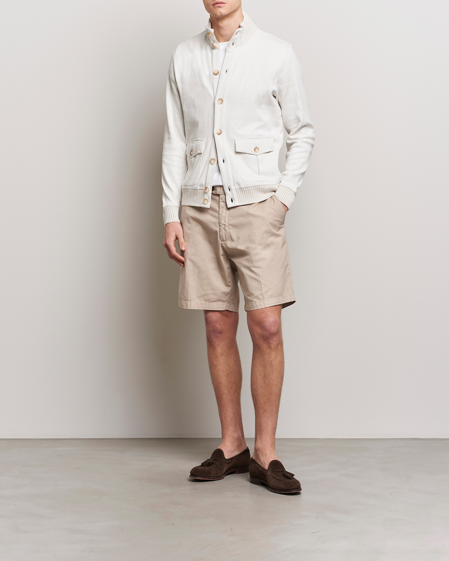 Uomini | Pantaloncini | Briglia 1949 | Easy Fit Cotton Shorts Beige