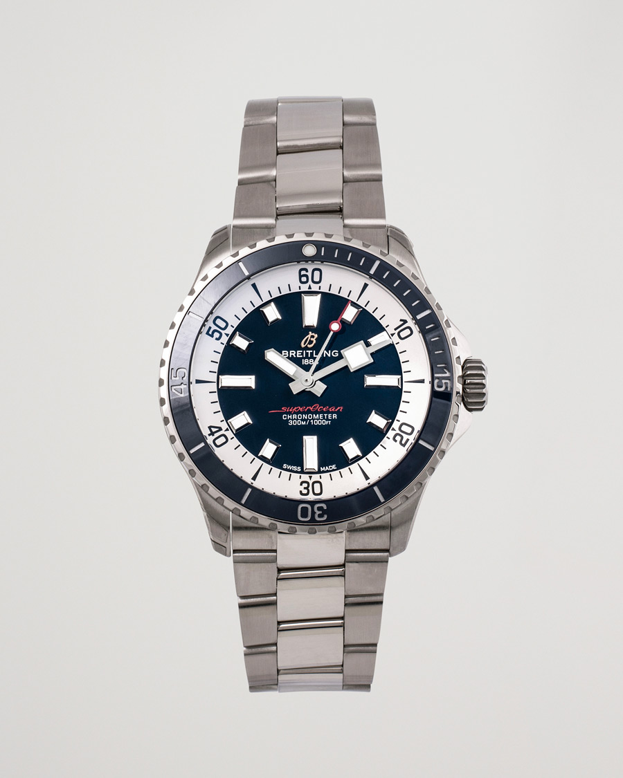 Uomini | Breitling Pre-Owned Superocean 42 A17375 Silver | Breitling Pre-Owned | Superocean 42 A17375 Silver