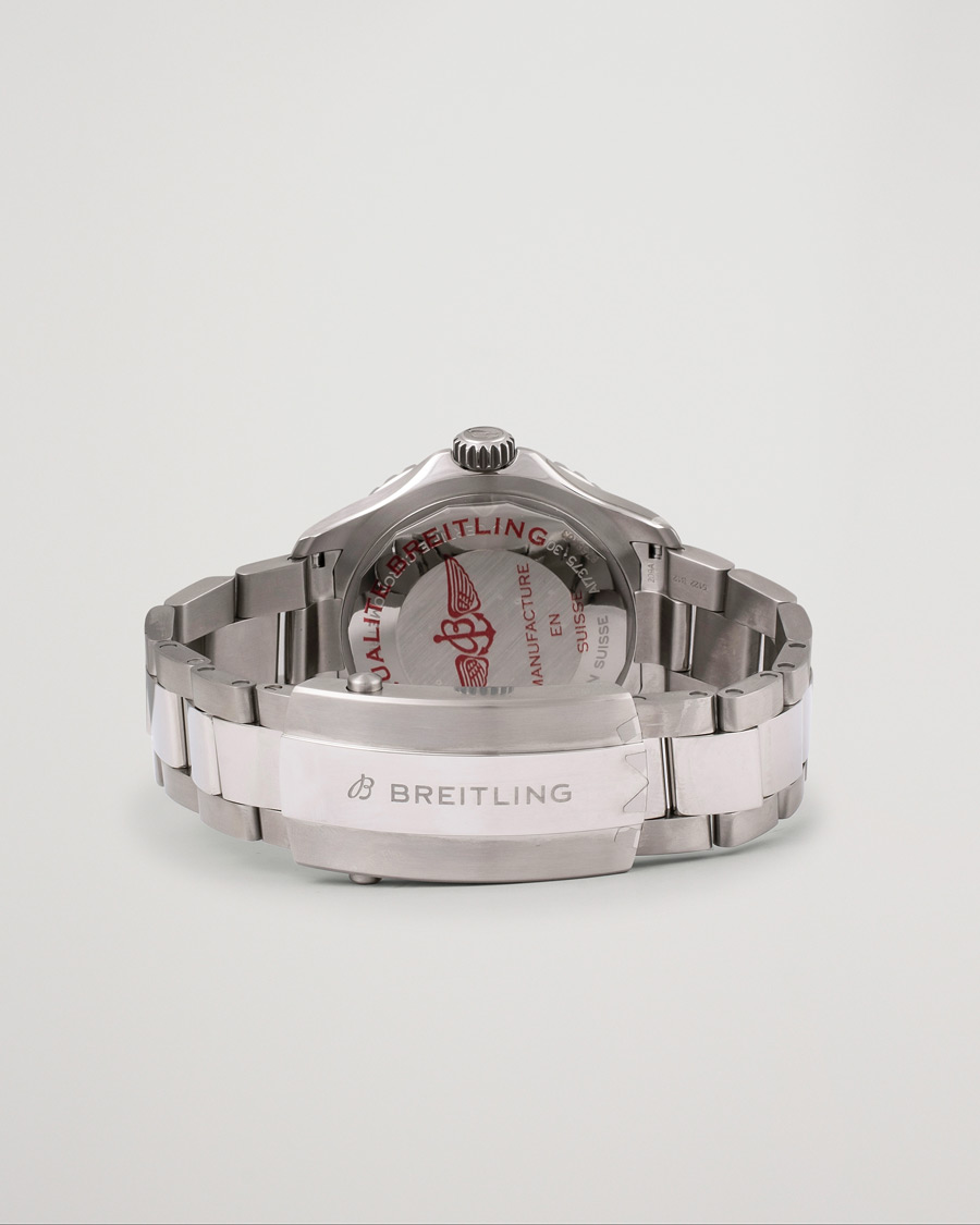 Uomini | Breitling Pre-Owned Superocean 42 A17375 Silver | Breitling Pre-Owned | Superocean 42 A17375 Silver