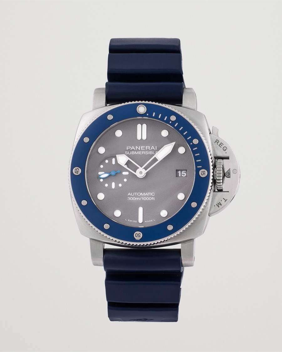Uomini | Panerai Pre-Owned Luminor Submersible PAM 00959 Silver | Panerai Pre-Owned | Luminor Submersible PAM 00959 Silver