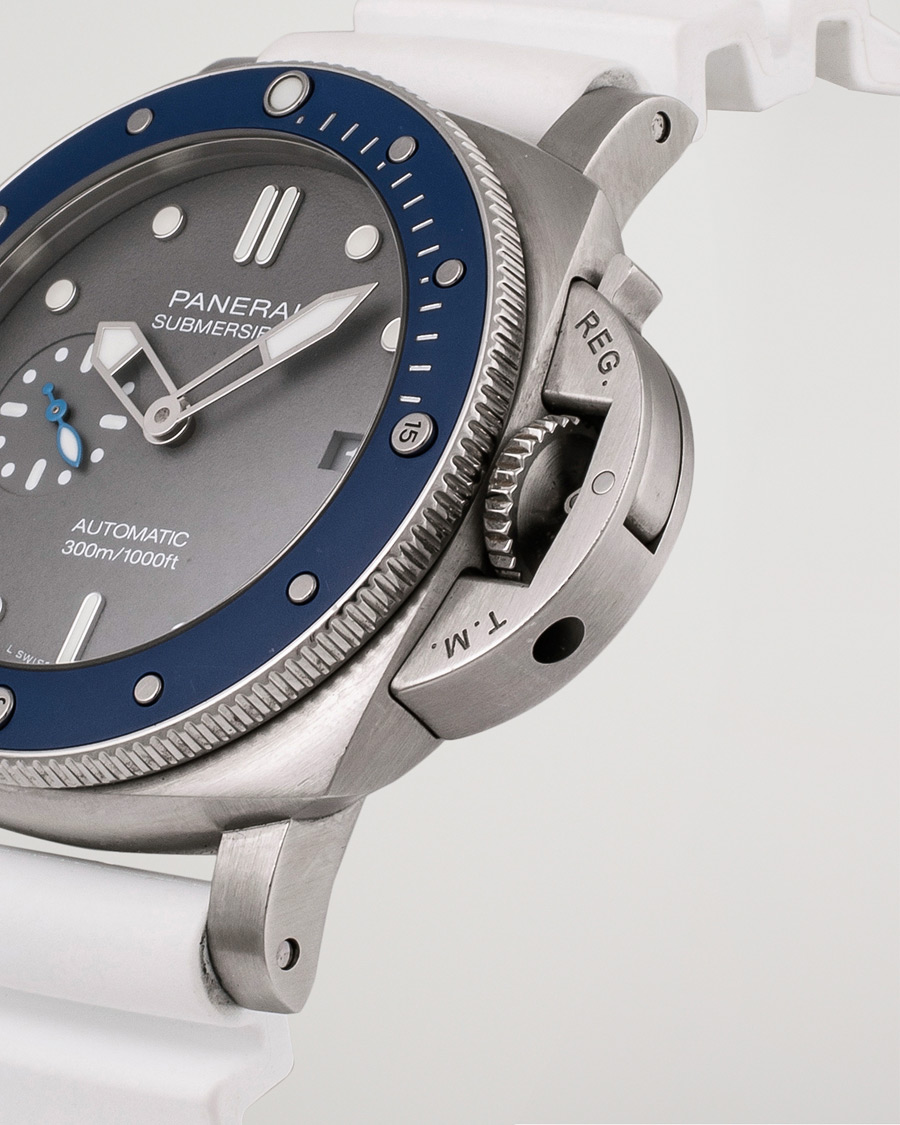 Uomini | Panerai Pre-Owned Luminor Submersible PAM 00959 Silver | Panerai Pre-Owned | Luminor Submersible PAM 00959 Silver