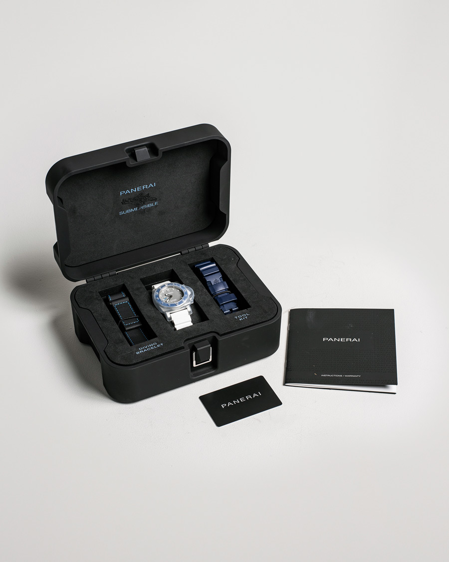 Uomini | Panerai Pre-Owned Luminor Submersible PAM 00959 Silver | Panerai Pre-Owned | Luminor Submersible PAM 00959 Silver