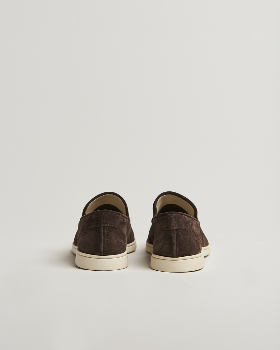 Uomini | Mocassini | CQP | Debonair Suede Loafers Chocolate