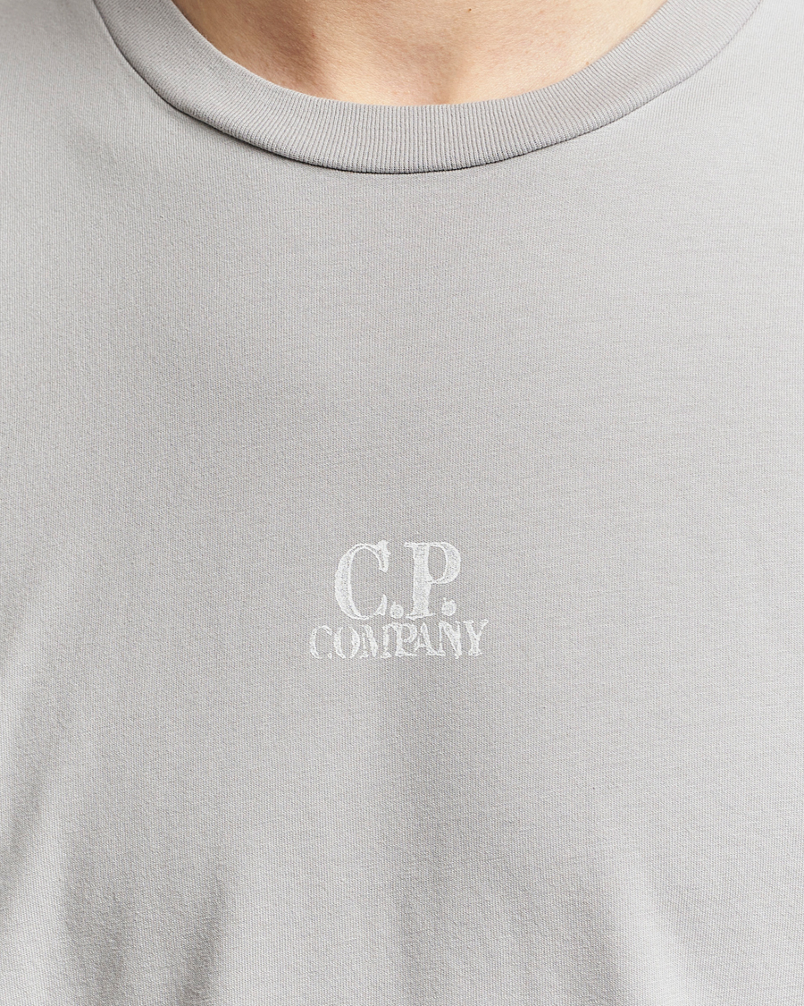Uomini | T-shirt | C.P. Company | Short Sleeve Hand Printed T-Shirt Grey