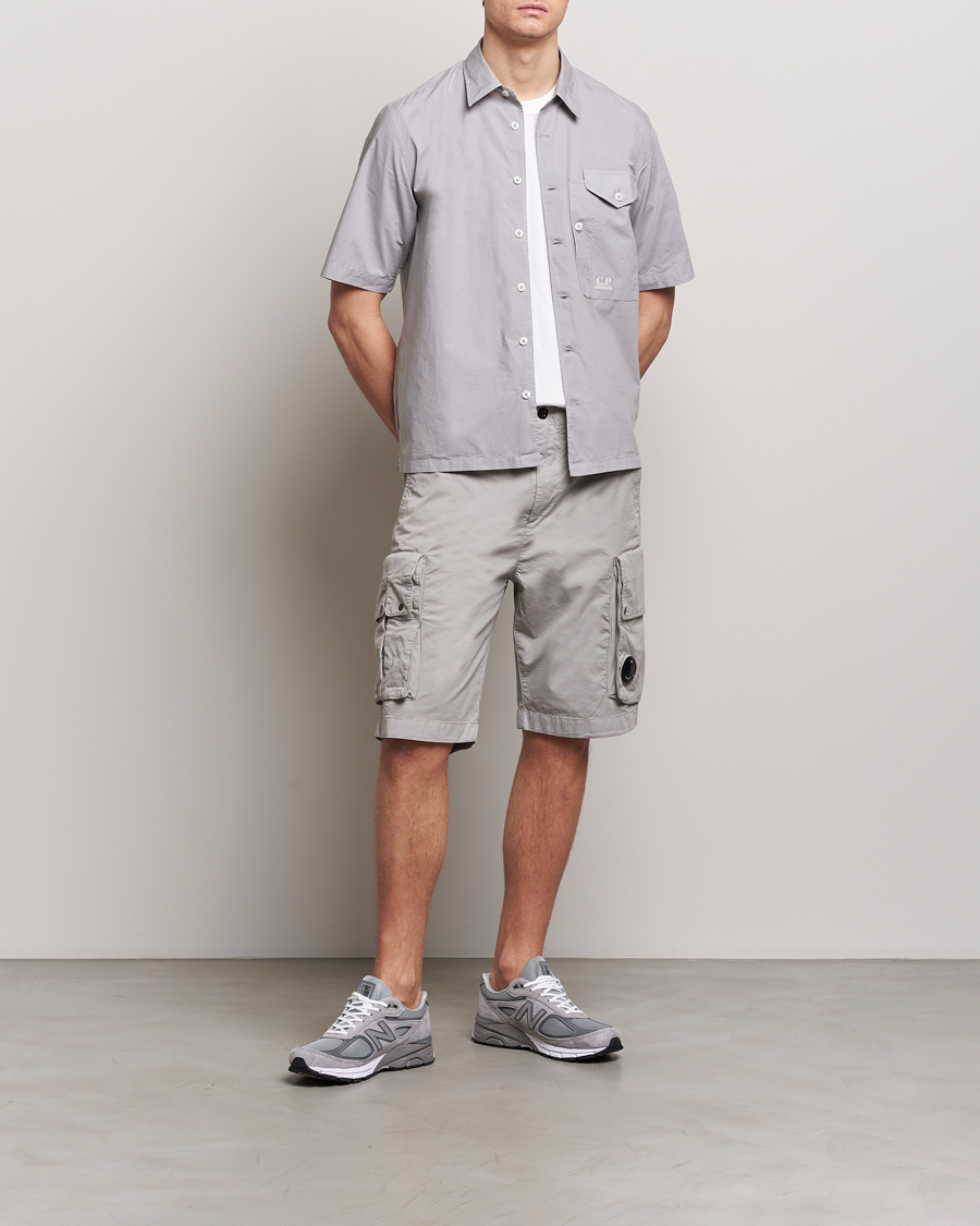 Uomini | Pantaloncini | C.P. Company | Twill Stretch Cargo Shorts Grey