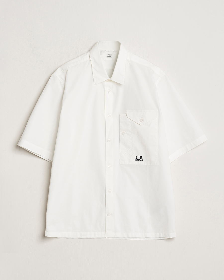 Uomini | Camicie | C.P. Company | Short Sleeve Popline Shirt White
