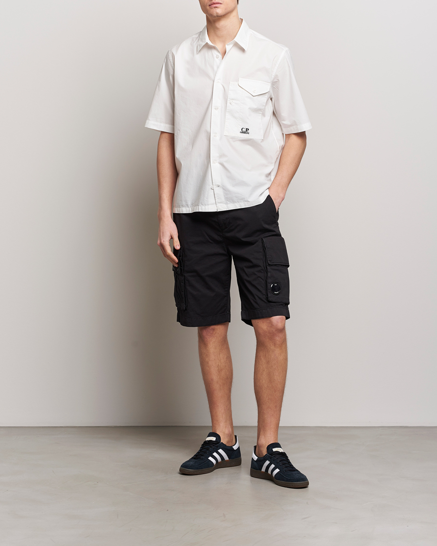 Uomini | Camicie | C.P. Company | Short Sleeve Popline Shirt White