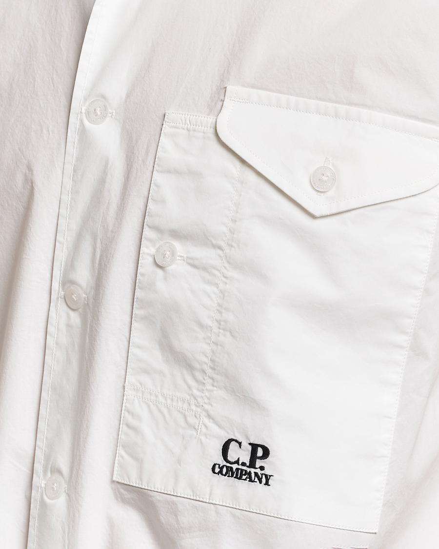 Uomini | Camicie | C.P. Company | Short Sleeve Popline Shirt White