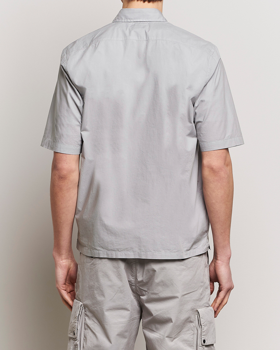Uomini | Camicie | C.P. Company | Short Sleeve Popline Shirt Grey