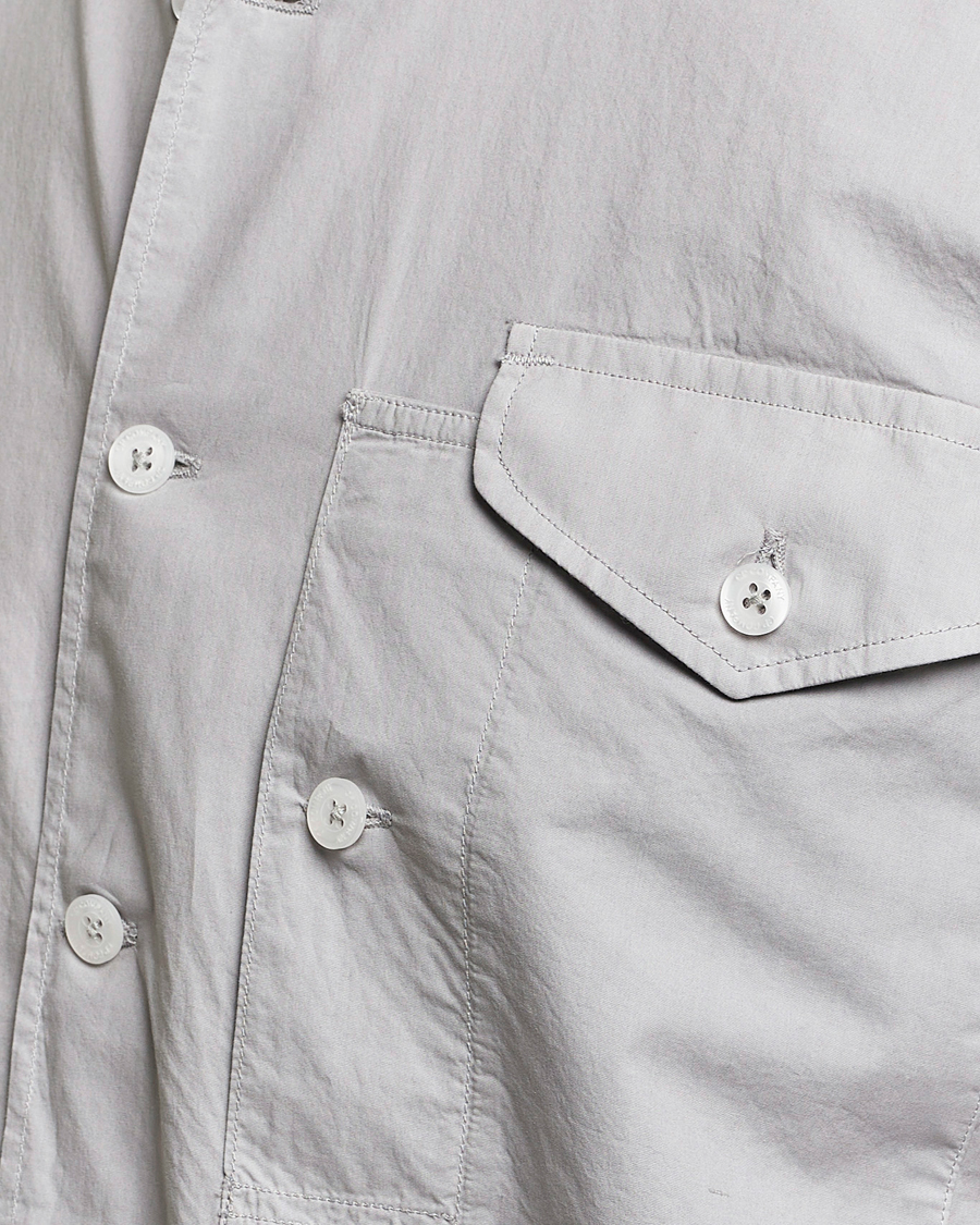 Uomini | Camicie | C.P. Company | Short Sleeve Popline Shirt Grey