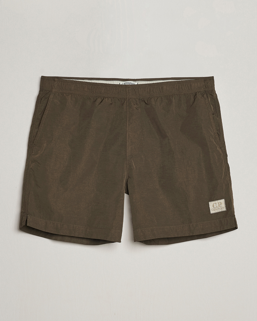 Uomini | Costumi da bagno | C.P. Company | Eco Chrome-R Swimshorts Dark Olive