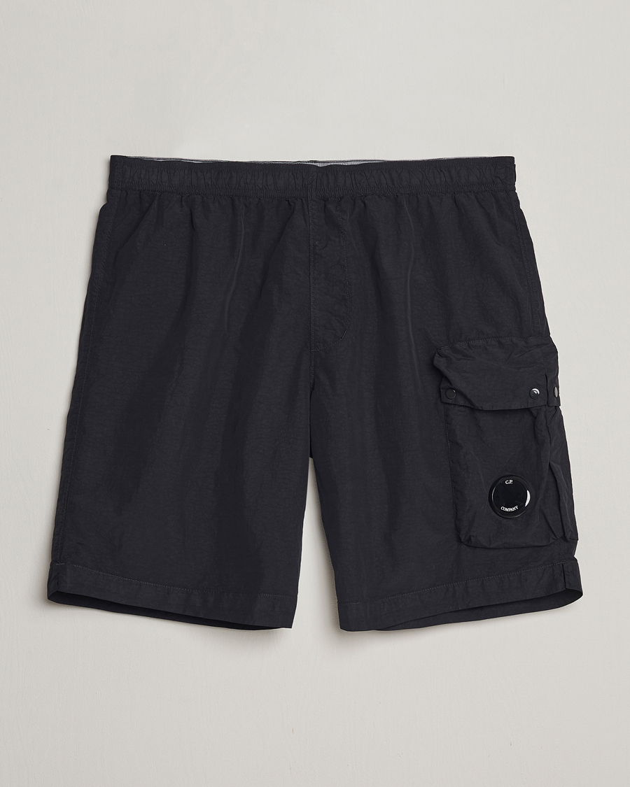 Uomini | Costumi da bagno | C.P. Company | Flatt Nylon Cargo Swimshorts Black