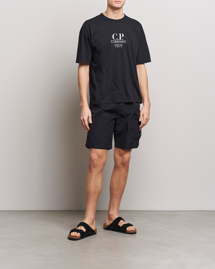 Uomini | Costumi da bagno | C.P. Company | Flatt Nylon Cargo Swimshorts Black