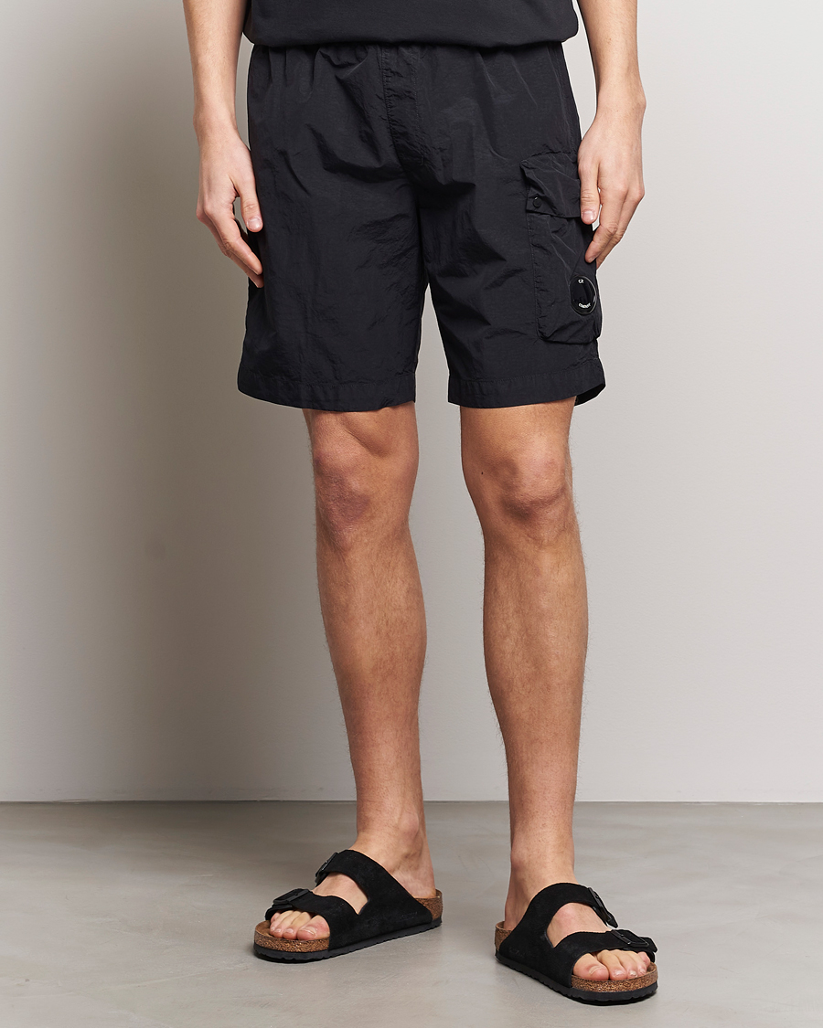 Uomini | Costumi da bagno | C.P. Company | Flatt Nylon Cargo Swimshorts Black