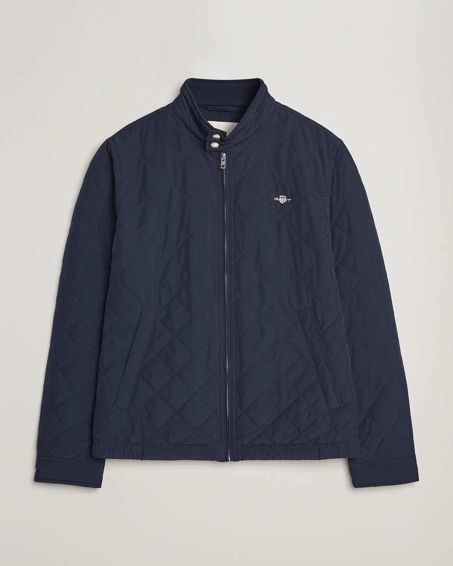 Uomini | Giacche | Gant | The Quilted Windcheater Evening Blue