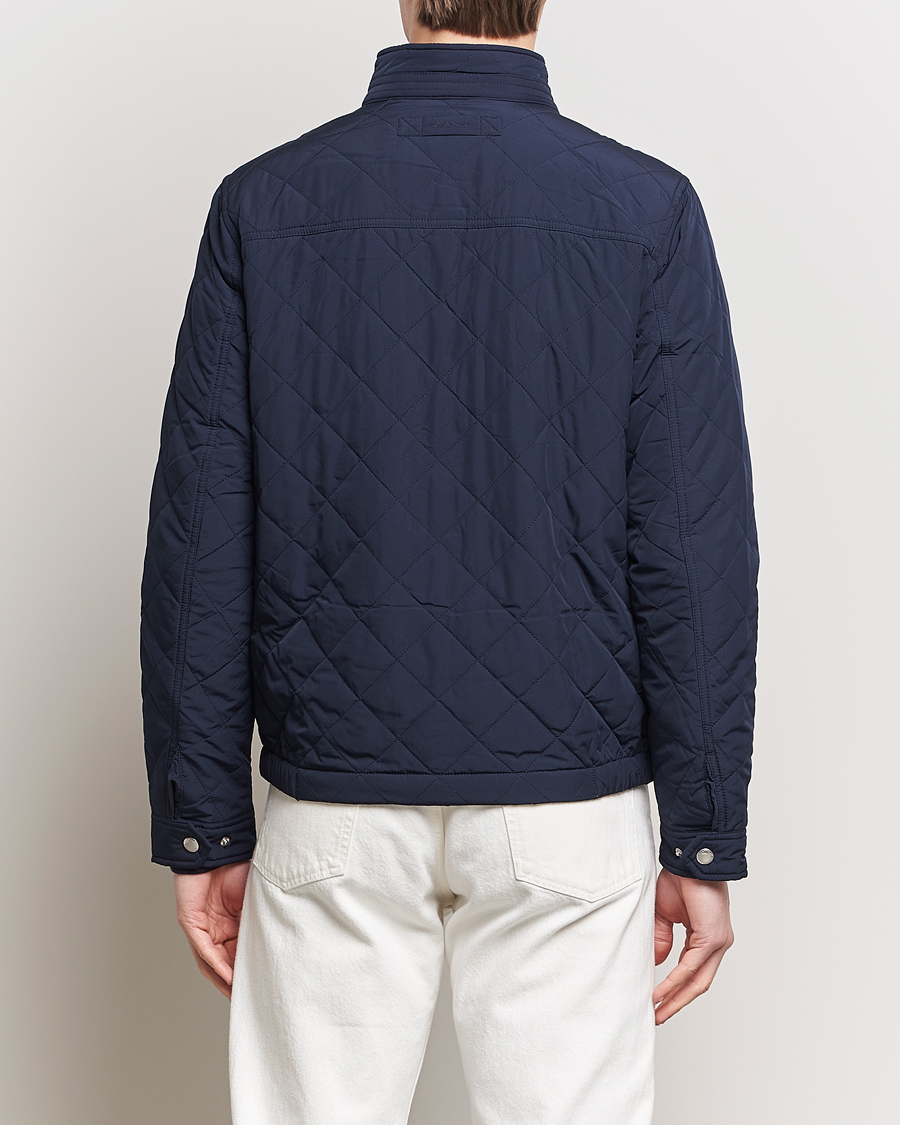 Uomini | Giacche | Gant | The Quilted Windcheater Evening Blue