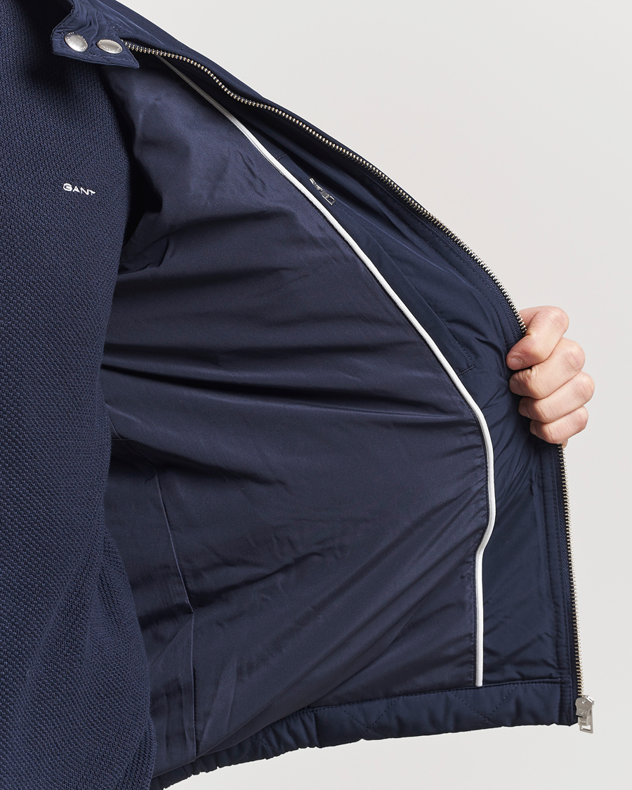 Uomini | Giacche | Gant | The Quilted Windcheater Evening Blue