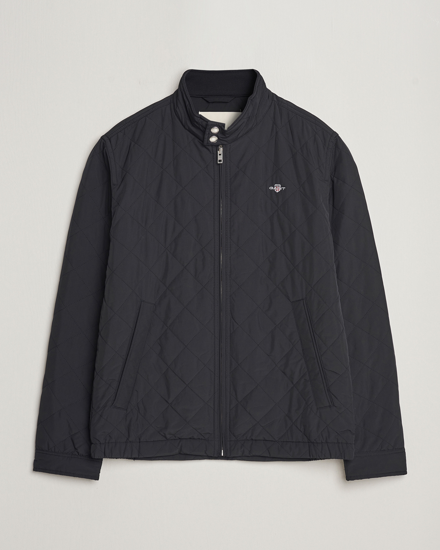Uomini | Giacche | Gant | The Quilted Windcheater Black