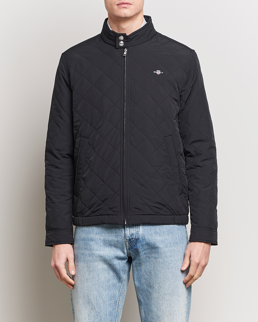 Uomini | Giacche | Gant | The Quilted Windcheater Black