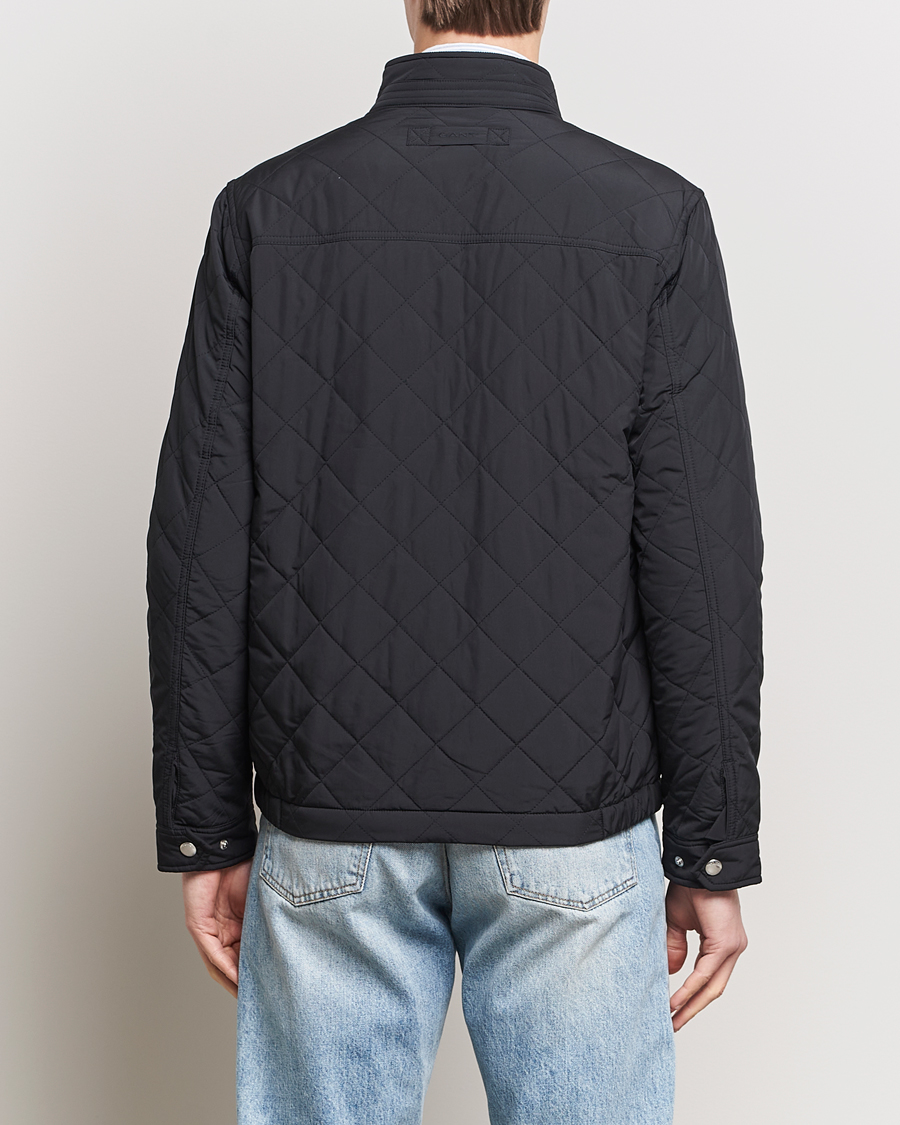 Uomini | Giacche | Gant | The Quilted Windcheater Black