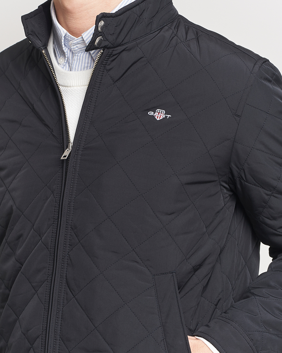 Uomini | Giacche | Gant | The Quilted Windcheater Black
