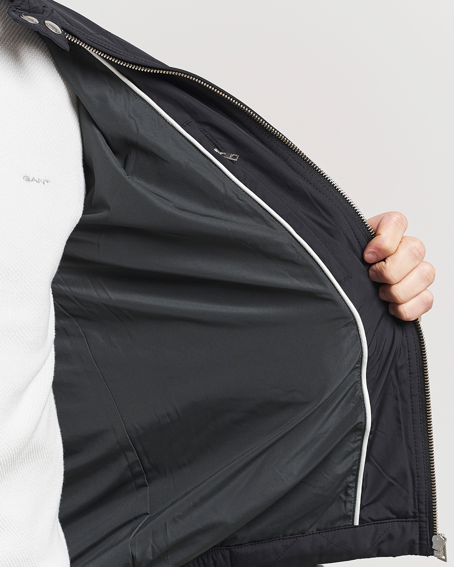 Uomini | Giacche | Gant | The Quilted Windcheater Black