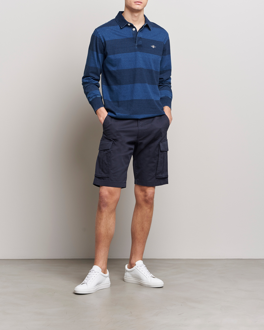 Uomini | Pantaloncini | Gant | Relaxed Twill Cargo Shorts Marine