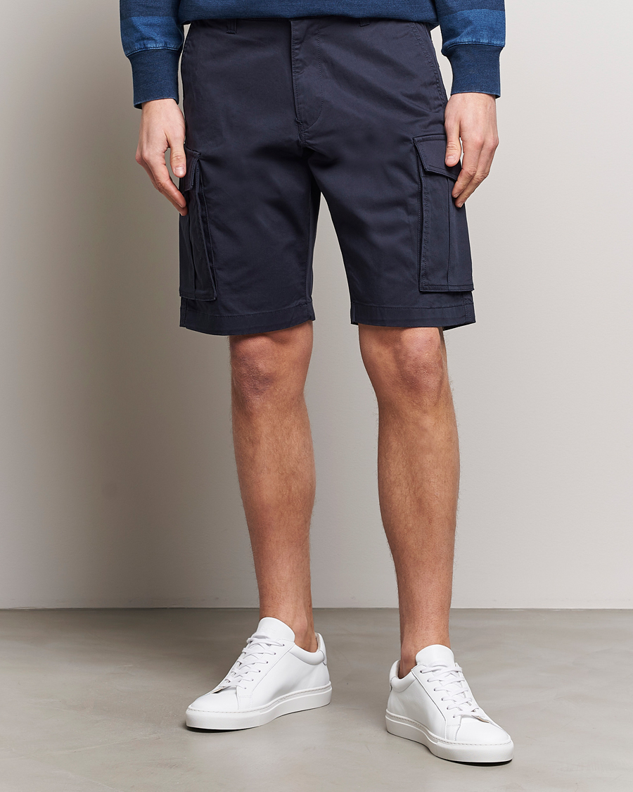 Uomini | Pantaloncini | Gant | Relaxed Twill Cargo Shorts Marine