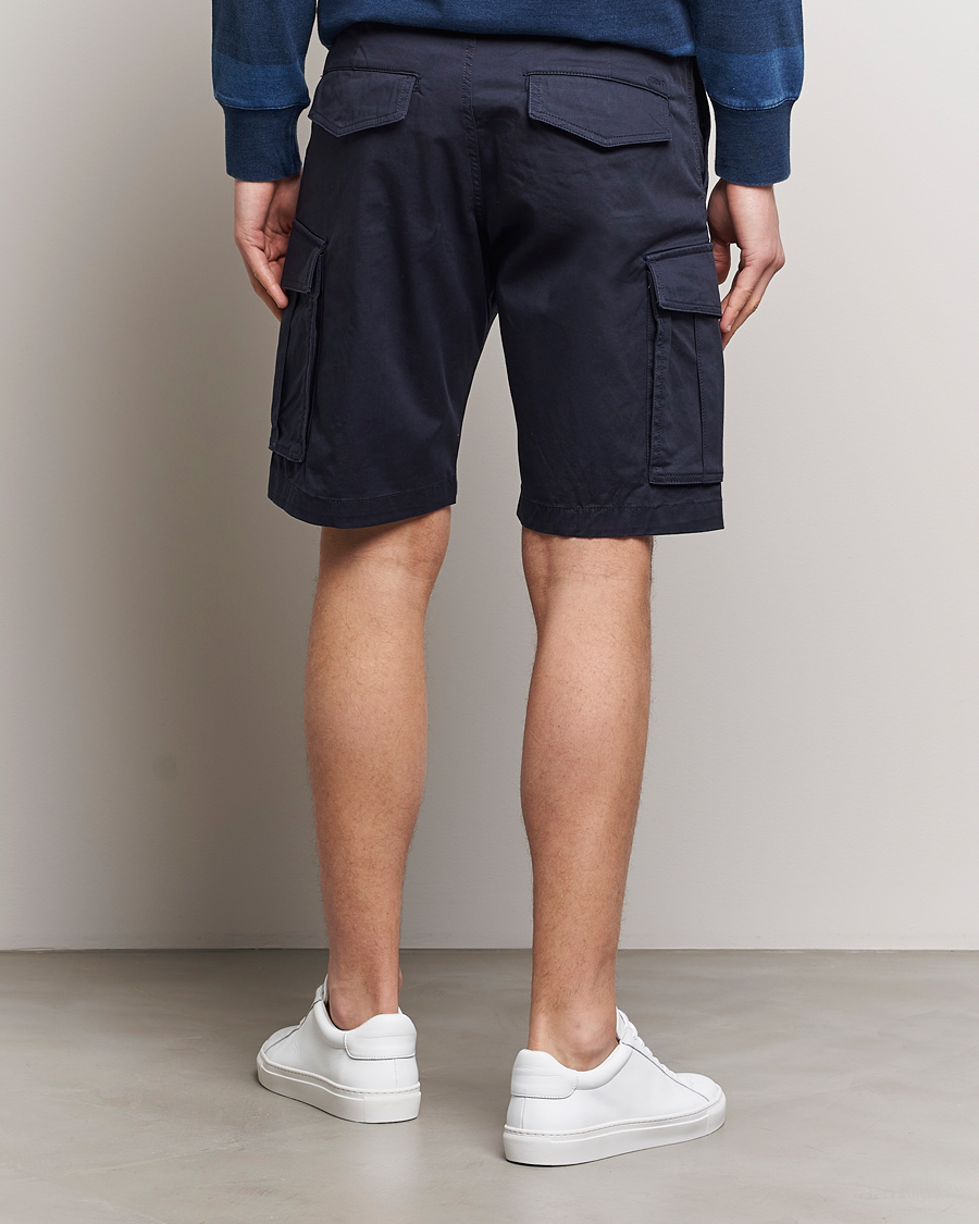 Uomini | Pantaloncini | Gant | Relaxed Twill Cargo Shorts Marine