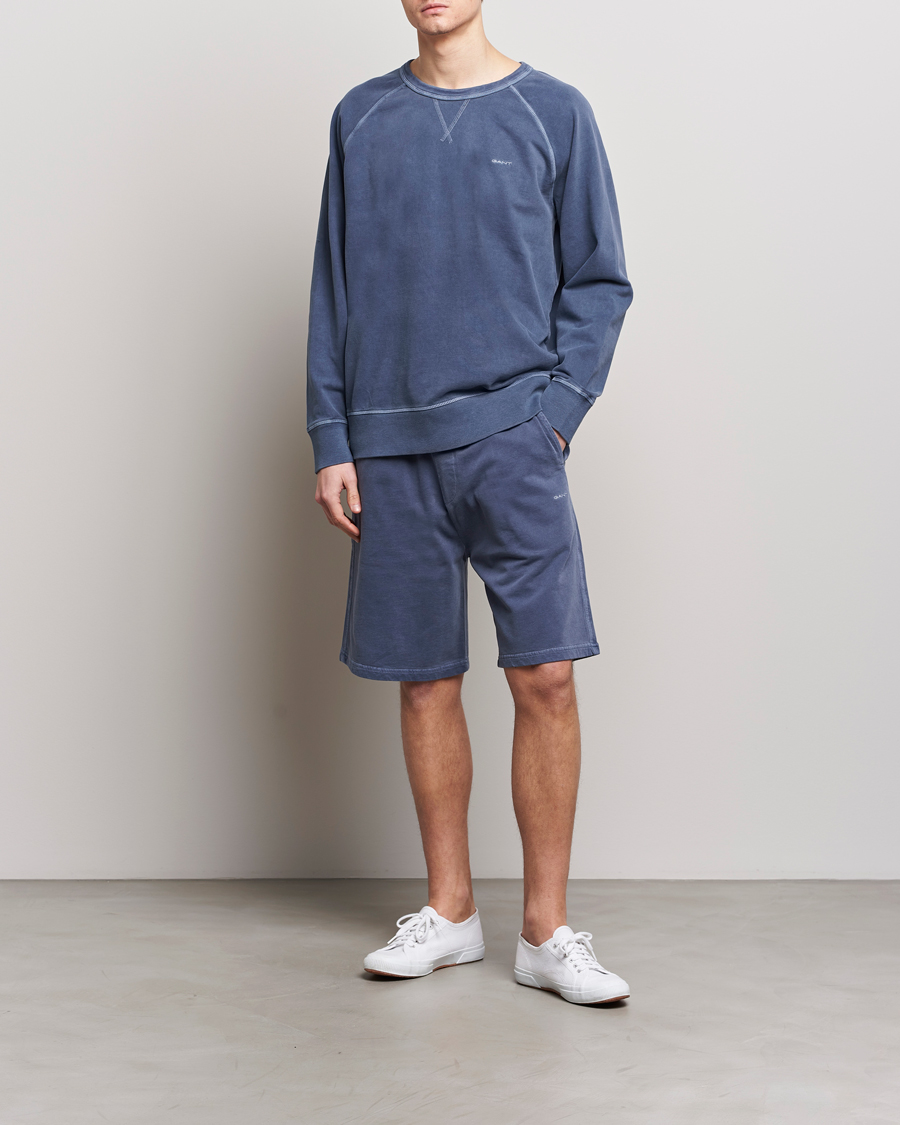 Uomini | Pantaloncini | Gant | Sunbleached Sweatshorts Dusty Blue Sea
