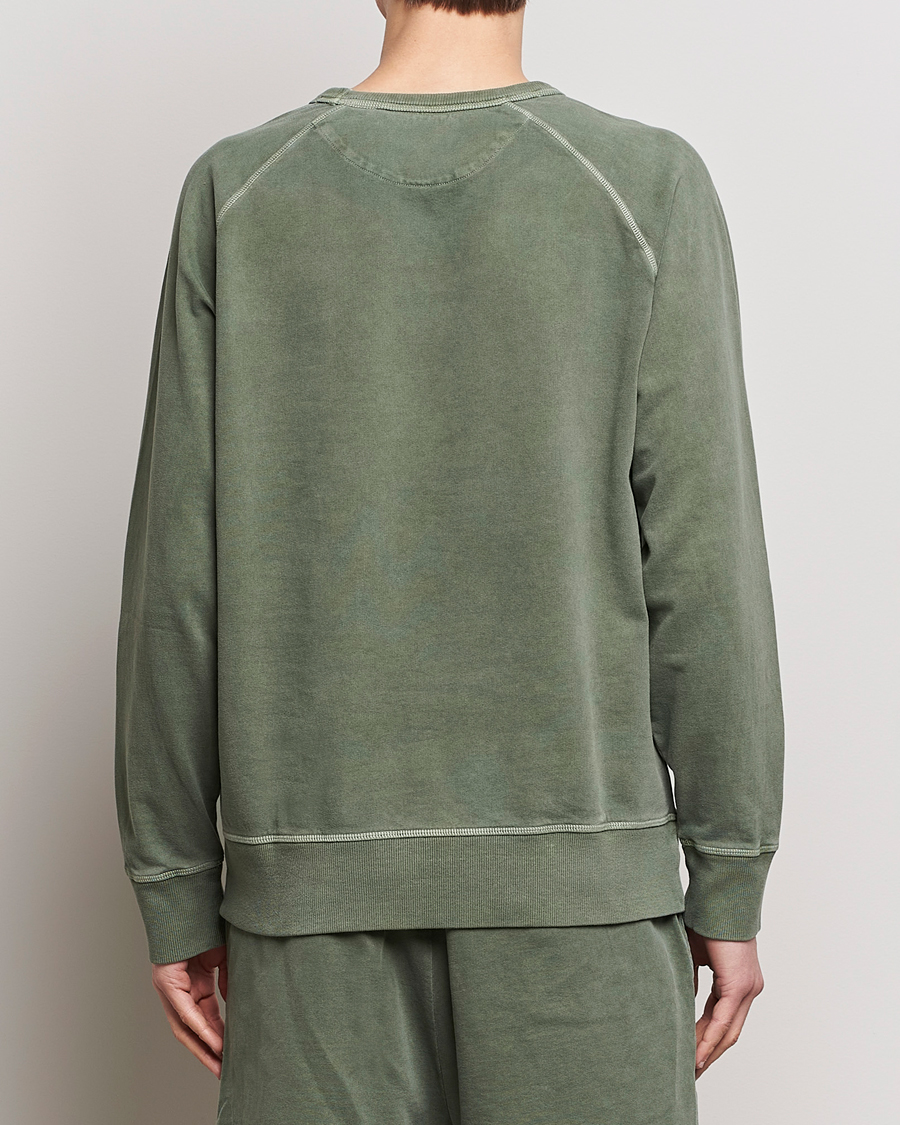 Uomini | Maglieria | GANT | Sunbleached Crew Neck Sweatshirt Pine Green