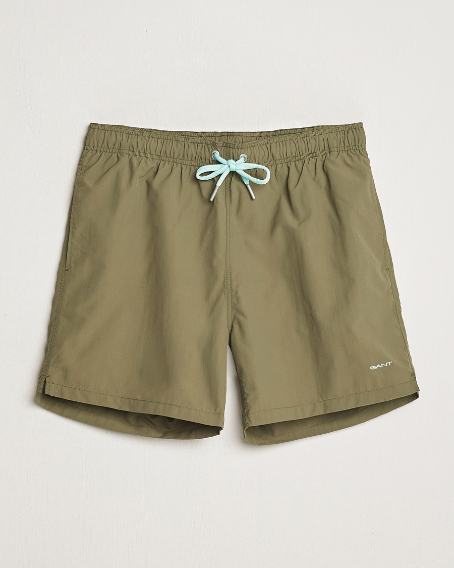 Uomini | Costumi da bagno | Gant | Basic Swimshorts Juniper Green