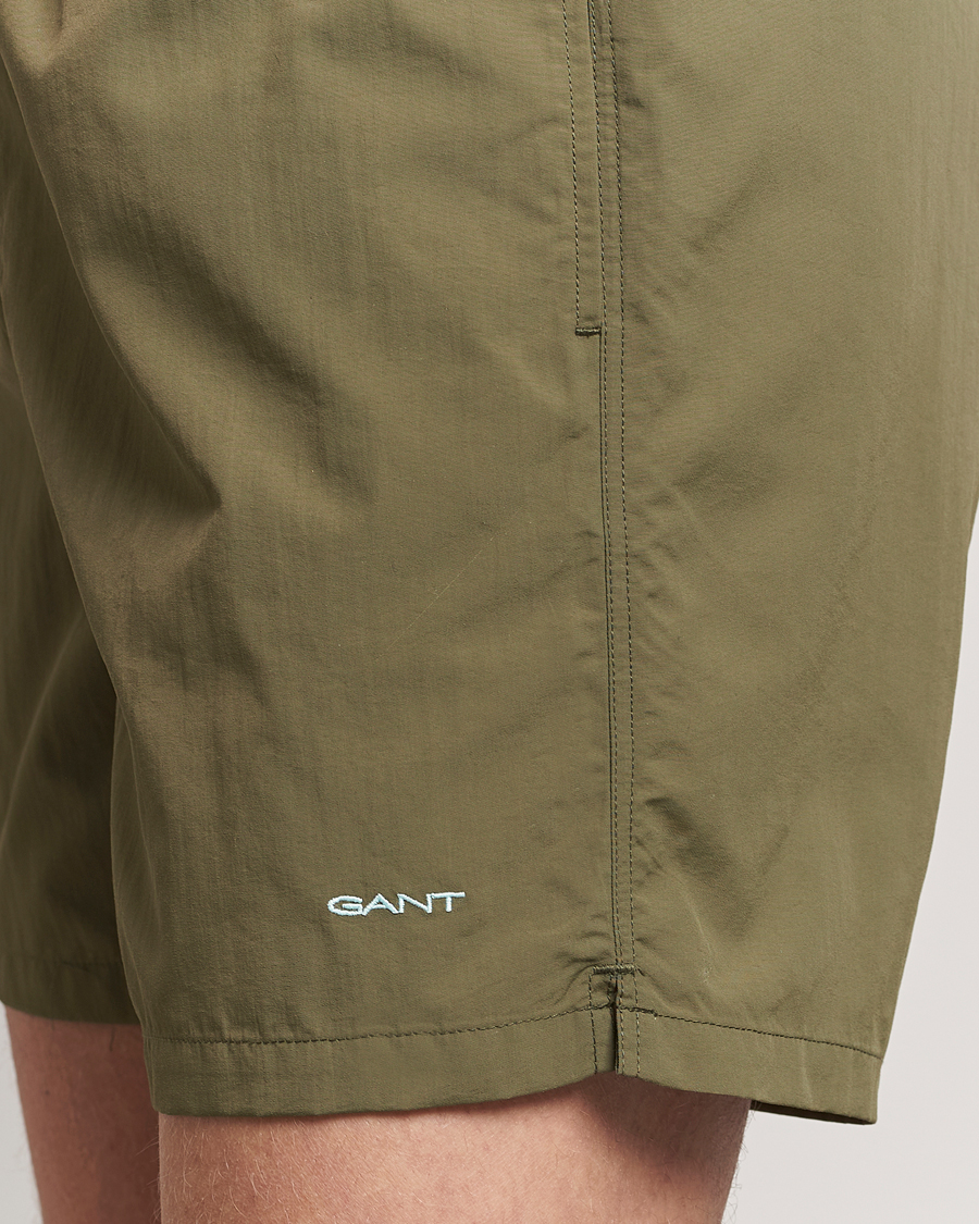 Uomini | Costumi da bagno | Gant | Basic Swimshorts Juniper Green