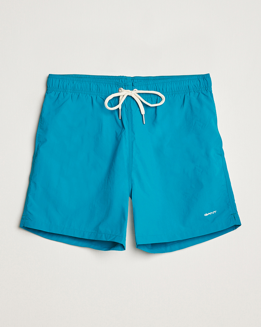 Uomini | Costumi da bagno | Gant | Basic Swimshorts Ocean Turquoise