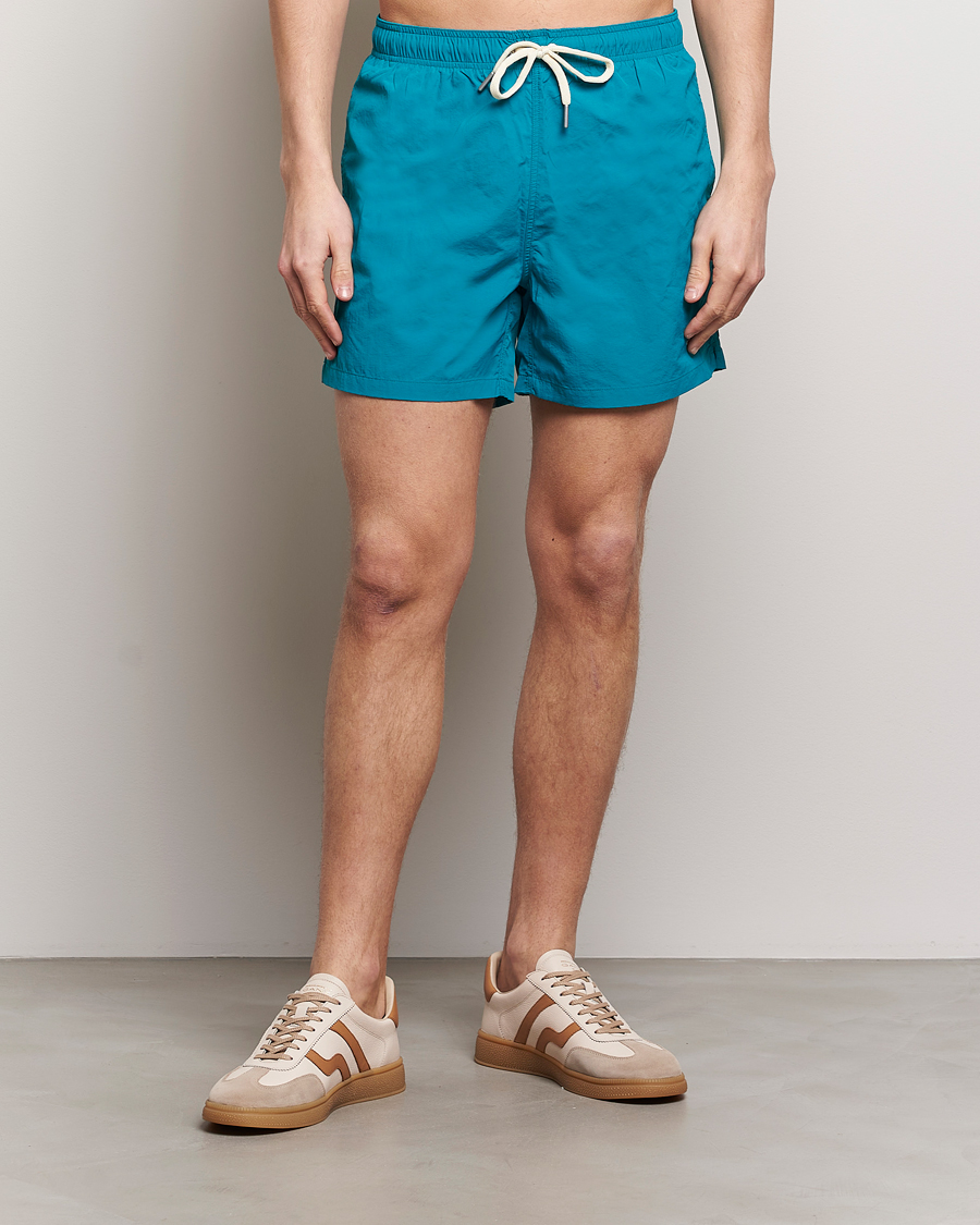 Uomini | Costumi da bagno | Gant | Basic Swimshorts Ocean Turquoise