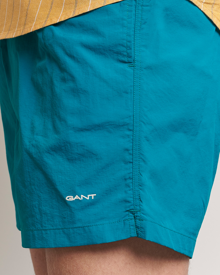 Uomini | Costumi da bagno | Gant | Basic Swimshorts Ocean Turquoise