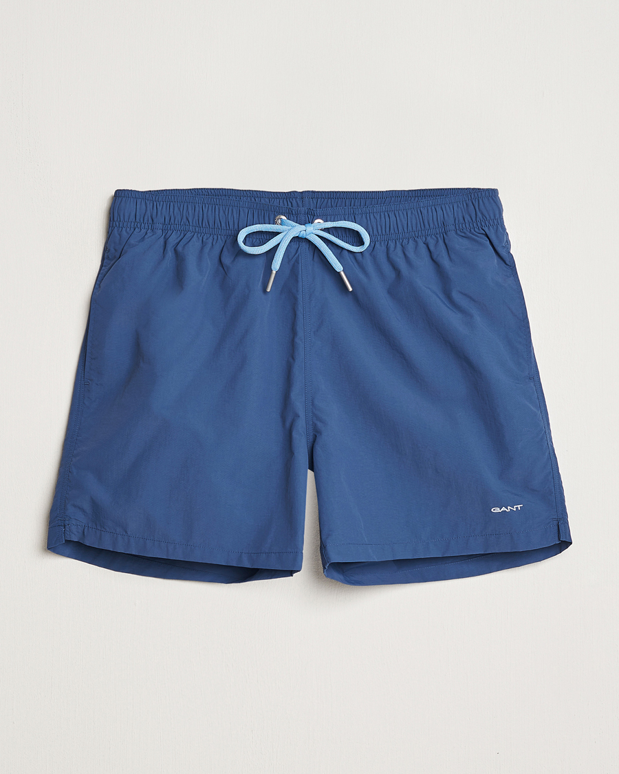 Uomini | Costumi da bagno | Gant | Basic Swimshorts Dusty Blue Sea