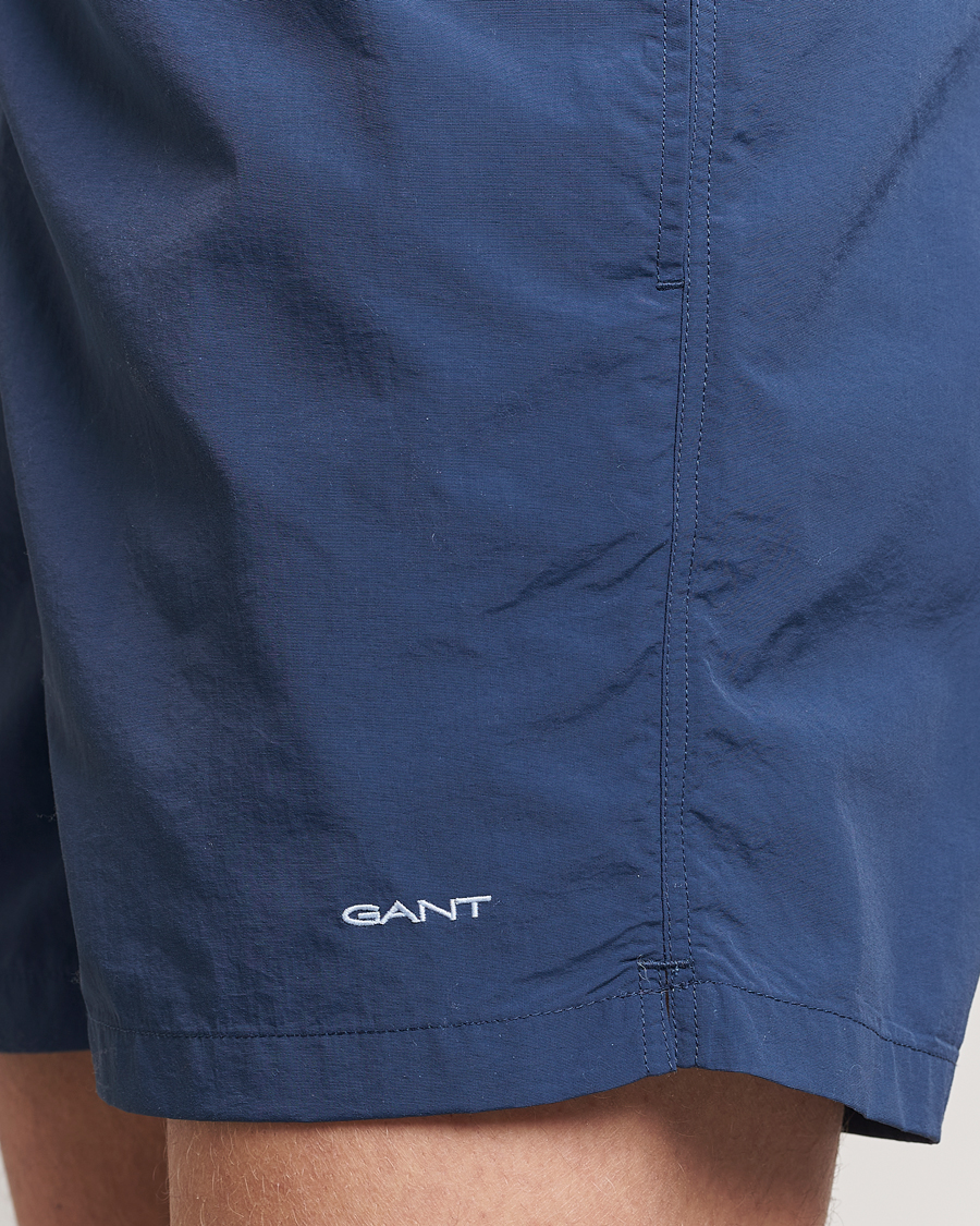 Uomini | Costumi da bagno | Gant | Basic Swimshorts Dusty Blue Sea