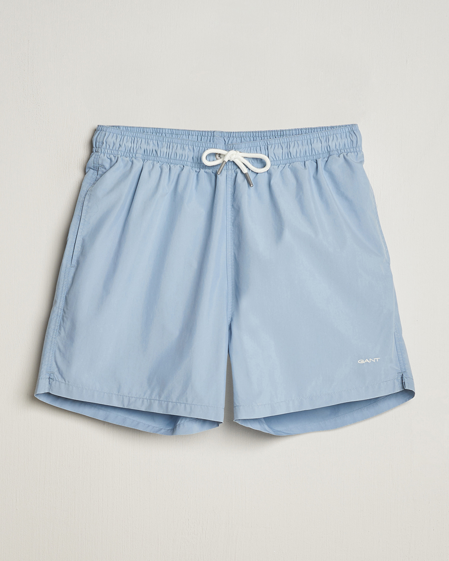 Uomini | Costumi da bagno | Gant | Sunbleached Swimshorts Dove Blue