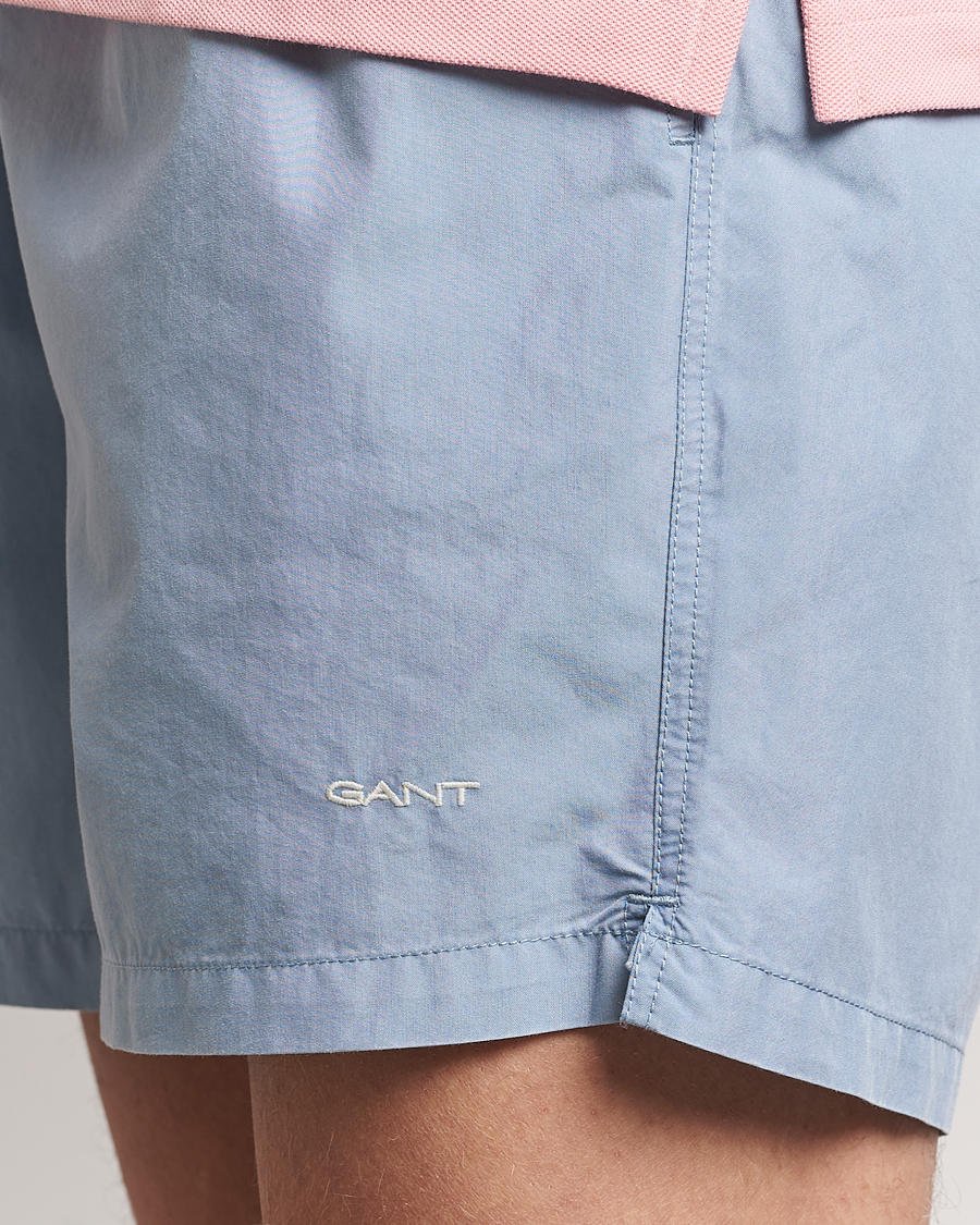 Uomini | Costumi da bagno | Gant | Sunbleached Swimshorts Dove Blue