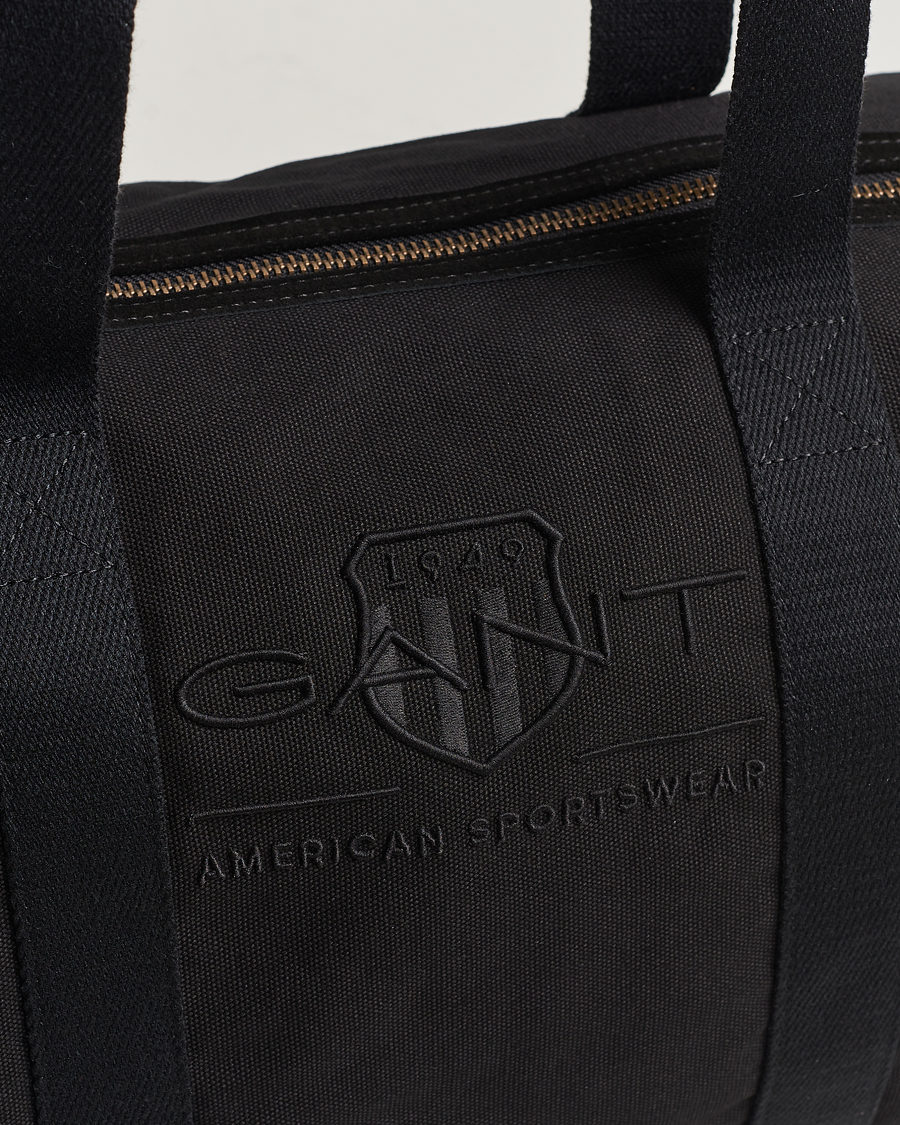 Uomini | GANT Tonal Shield Duffle Bag Ebony Black | GANT | Tonal Shield Duffle Bag Ebony Black