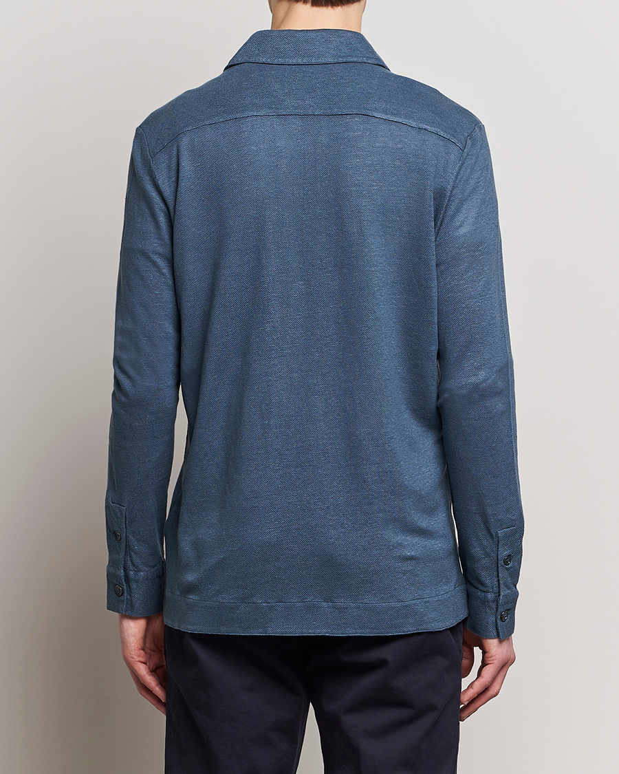 Uomini | Camicie | Paul Smith | Linen Jersey Shirt Blue