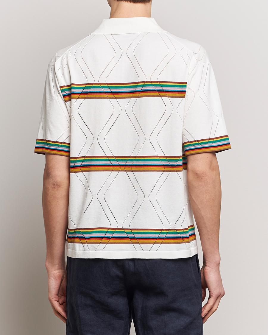 Uomini | Camicie | Paul Smith | Cotton Knitted Short Sleeve Shirt White