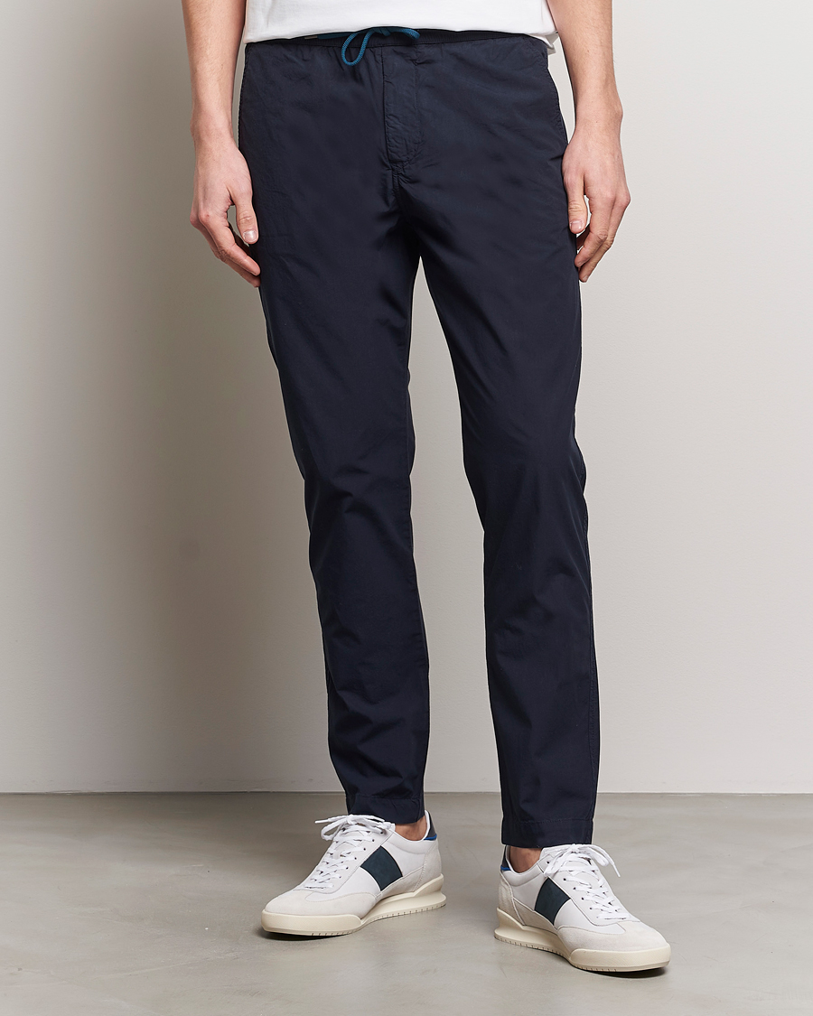 Uomini | Pantaloni | PS Paul Smith | Cotton Drawstring Trousers Navy