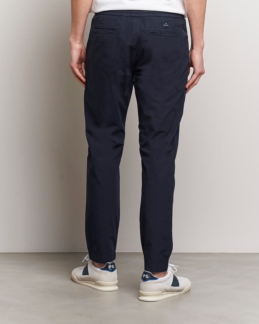 Uomini | Pantaloni | PS Paul Smith | Cotton Drawstring Trousers Navy