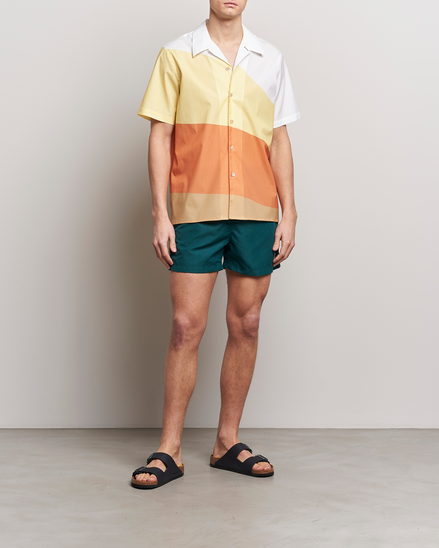 Uomini | Camicie | PS Paul Smith | Blocksstriped Resort Short Sleeve Shirt Multi