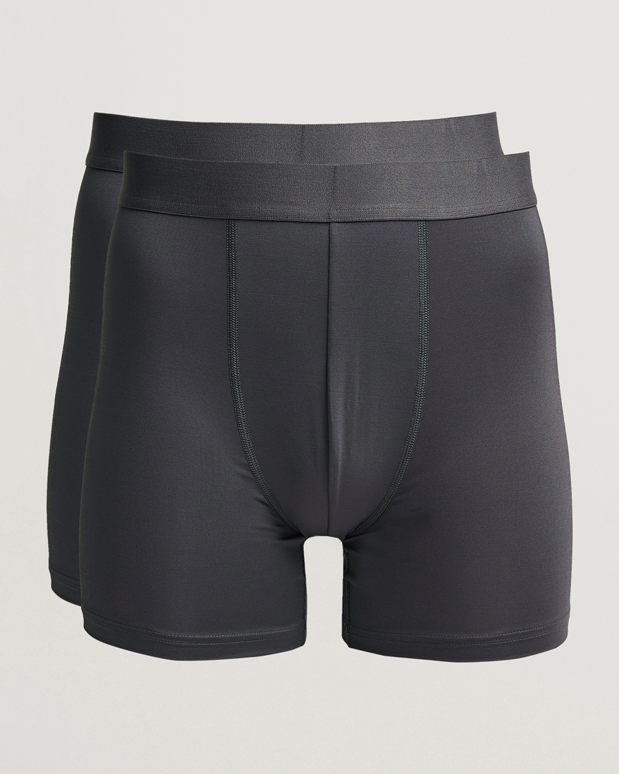 Uomini | Biancheria intima | Bread & Boxers | 2-Pack Active Boxer Brief Iron Grey